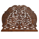 Hand Carved Peacock King Size Bed Headboard Bed Head H17
